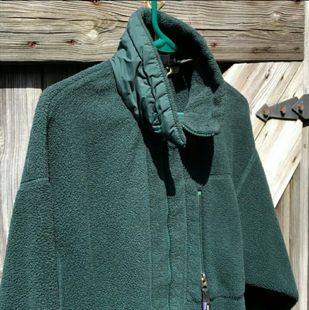 Teal Zip Up Fur Jacket